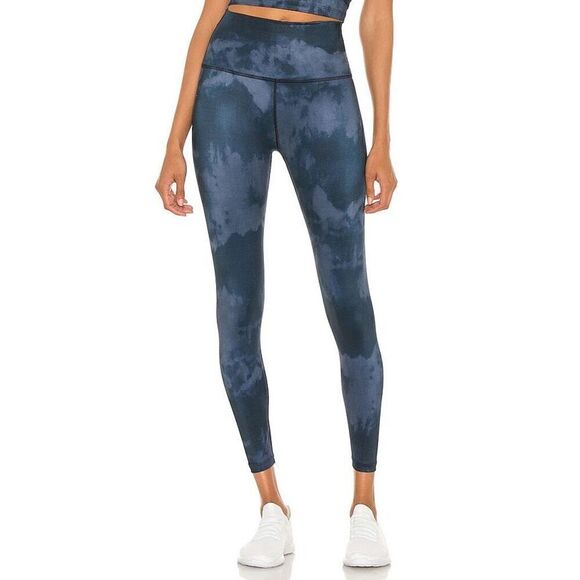 Beyond Yoga Pants - Beyond Yoga Lux High Waisted Midi Legging in Stellar Blue Cloud - S